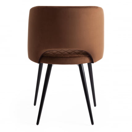 Кресло WIND (mod. 717) ткань/металл, 55х55х80 см, высота до сиденья 48 см, коричневый barkhat 12/черный_4