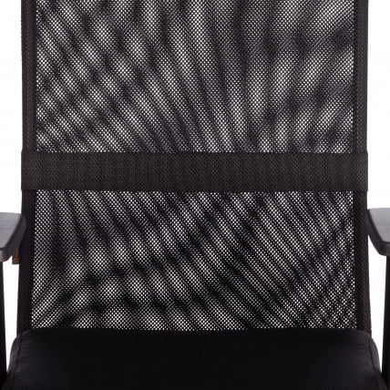 Кресло PRACTIC PLT ткань/кож/зам, черный, TW-11 / W-11 / 36-6_6