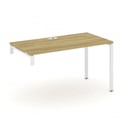 Стол надставка на опорную тумбу CONCEPT CN.OSN-003 Дуб Винченцо Белый_0