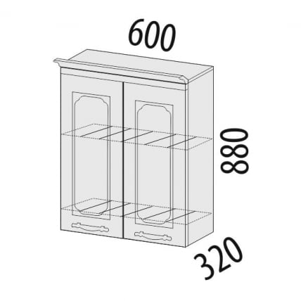 Шкаф-сушка Милана 23.01 Сосна Астрид/Ваниль_1