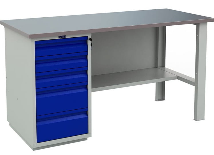 Верстак WT160.WD5/F1.000 Серо-синий_0