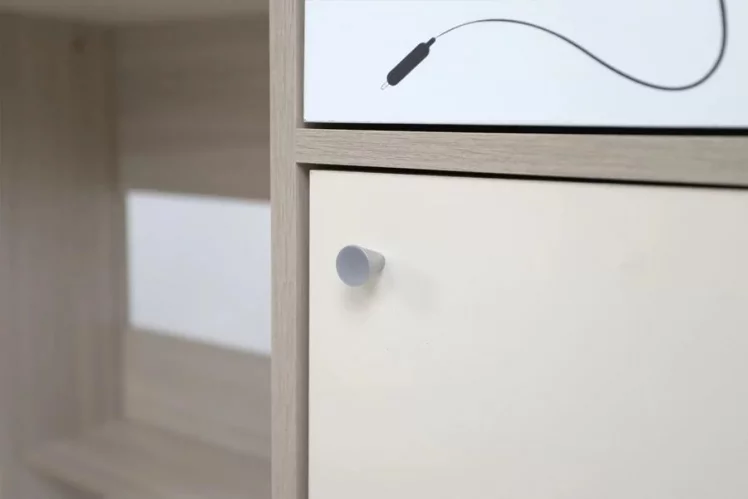 Стол компьютерный Котофей Ясень шимо светлый Вайс Белый_11