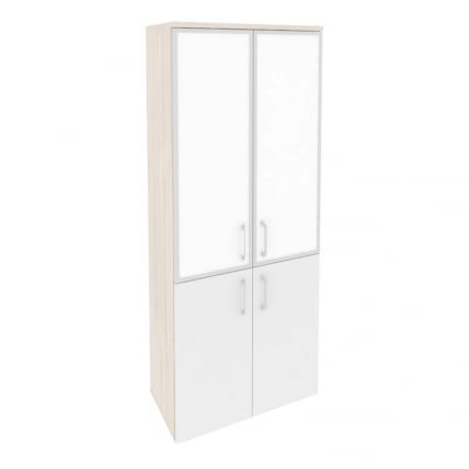 Шкаф высокий широкий ONIX O.ST-1.2R white Денвер Светлый/Белый_0