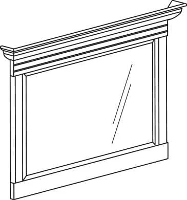 Зеркало Флоренция 674  Дуб оксфорд_1