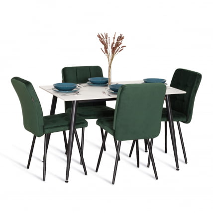 Стул обеденный Medeo LT, велюр, Deep Forest (изумруд), 45х56х89 см_5