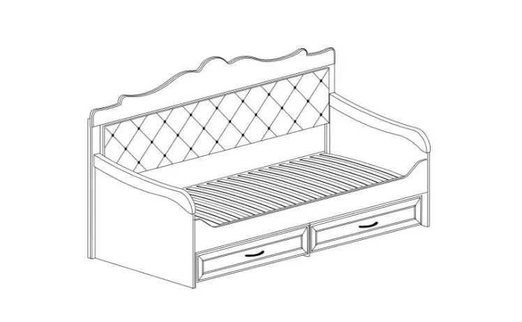 Кровать односпальная АЛИСА 550_2
