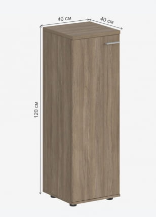 Шкаф средний левый Sigma SG.804.OD.OD.L Дуб темный_1