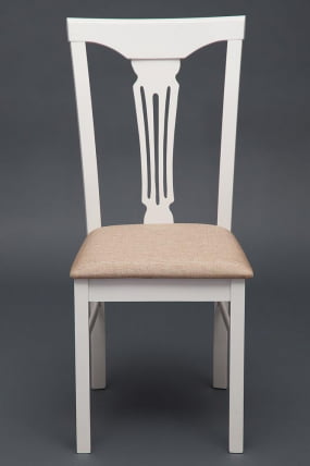 Стул Гермес/ Hermes дерево гевея, 43х49х94см, butter white, ткань песочная (Jaffy 104-58)_6