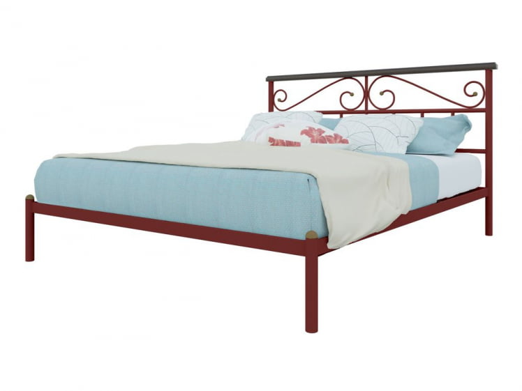 Кровать Эсмеральда 1600х2000 Красная_0
