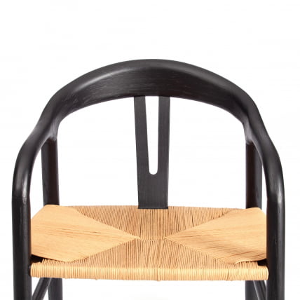 Стул VALI дерево вяз, черный, 50х46х77 см_6