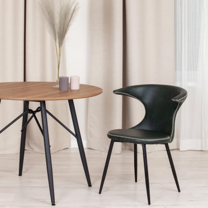 Стул FLAIR (mod. 9020) / 1 шт. в упаковке экокожа/металл, 60 х 56 х 78 см , зеленый 14/черный_10