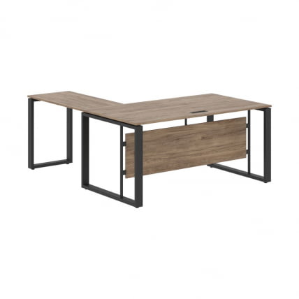 Стол с боковой приставкой ENIO ECT 1619 Кария Пальмира/Антрацит_0