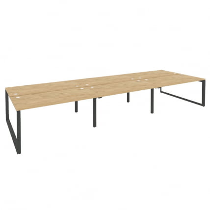 Рабочая станция на О-образном м/к ONIX O.MO-D.RS-6.4.8 Тиквуд Светлый/Антрацит_0