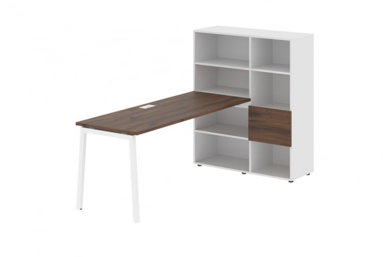 Рабочая станция EDIS ELRST 1117 Дуб Денвер темный Белый Белый_0