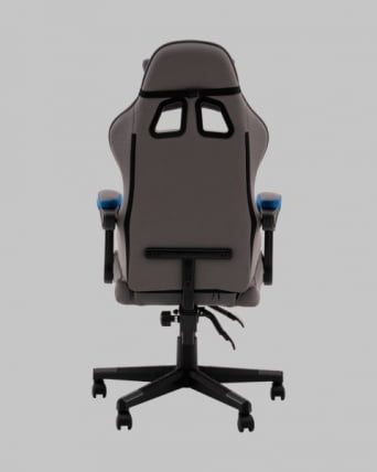 Кресло спортивное TopChairs Phantom серо-голубой_4