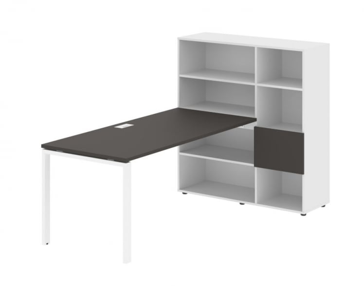 Рабочая станция EDIS EURST 1217 Мокко Белый Белый_0