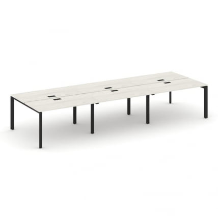 Рабочая станция двухсторонняя Стайл Проджект СН-59П.ДРС-062 Дуб Наварра/Металл Черный/Черный Заглушк / SN-59P.DRS-062_0