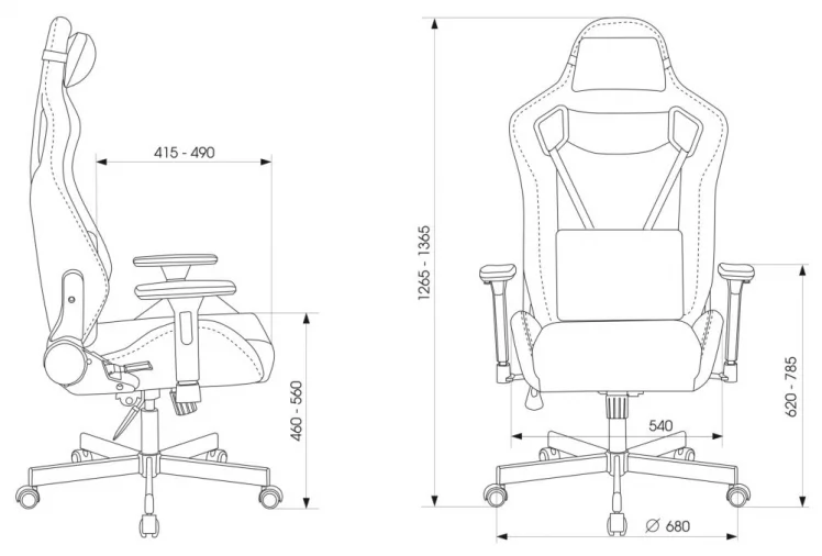 Геймерское кресло KNIGHT OUTRIDER Black-Orange_18