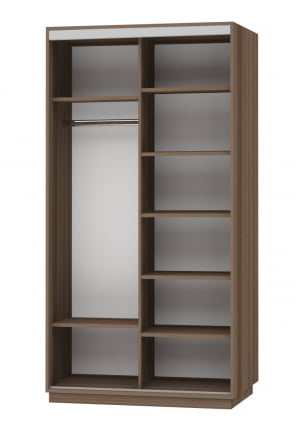 Шкаф-купе двухдверный Экспресс Дуо 1200х2400h Улица/Ясень шимо тёмный_1