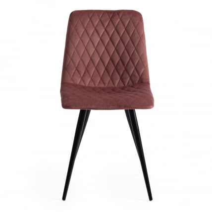 Стул CHILLY X (mod. 7096) ткань/металл, 45x53х88 см, высота до сиденья 50 см, коралловый barkhat 15 /черный_4