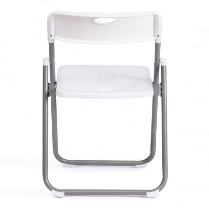 Стул складной FOLDER (mod. 3017H) каркас: металл, сиденье/спинка: пластик, 49 x 46.5 x 73.5 см, white (белый) / grey (серый)_3