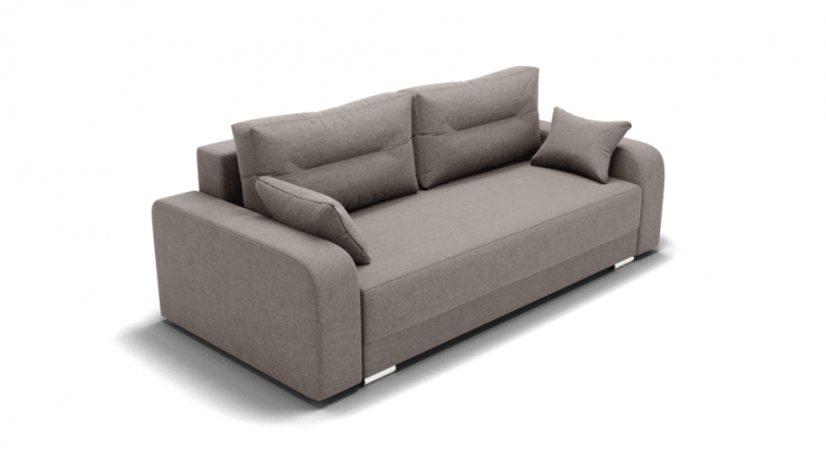 Диван Модерн -1 (ЗР) Цвет фасада: Серо коричневый; Тип: Прямой; Материал фасада: Металл/Велюр_0