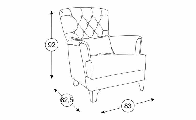 Кресло Ирис ТК 960 Коричневый Фибра 2885/5 Коричневые цветы_1