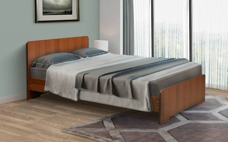 Кровать на уголках №5 1600*1900 Ясень Анкор темный_0