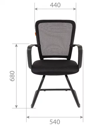 Кресло для посетителей Chairman 698V Синий_3