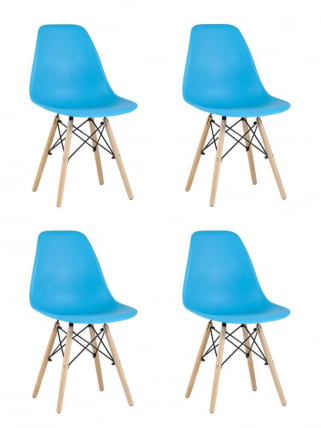 Стул Еамес Стйле ДСВ бирюзовый 4 шт. комплект (разборный каркас) / Eames Style DSW_0