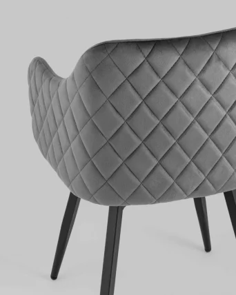 Стул Ника вращающийся велюр Серый_6