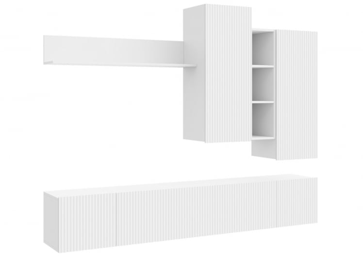 Стенка СКАНДИ НМ-001 БЕЛЫЙ/БЕЛЫЙ ГЛЯНЕЦ_2
