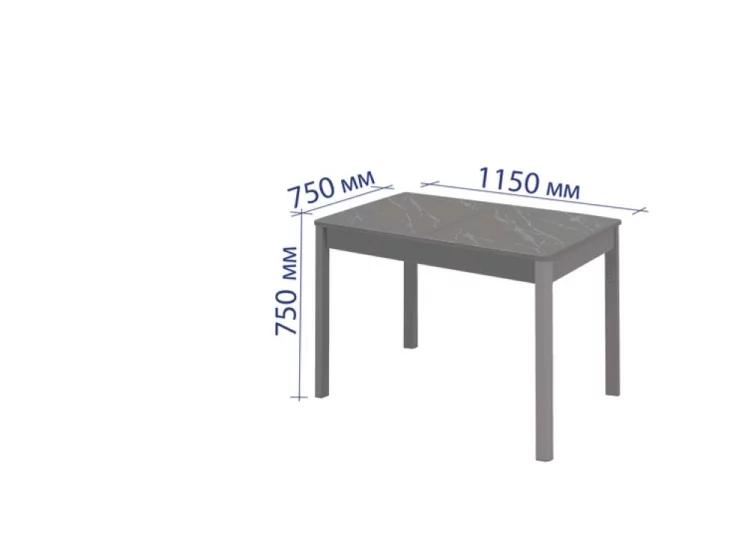 Стол обеденный Орфей 43 Оникс_3