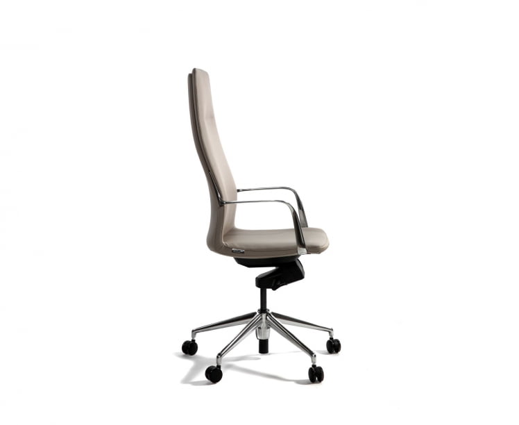 Кресло руководителя Лилль экокожа Бежевый_2