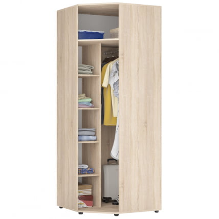 Шкаф распашный Алиса(H6_M2)2230х854х854сторцевойручкой(ДКМ)_1