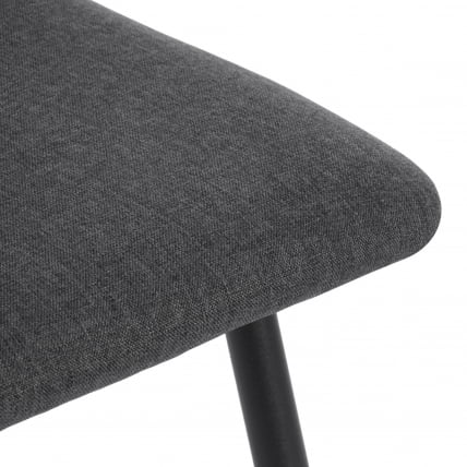 Стул обеденный La Rousse NEW, ткань рогожка, темно-серый, F68, 45x55x93 см_6