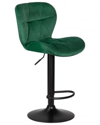 Стул барный DOBRIN BARNY BLACK (зеленый велюр (MJ9-88)) 2 шт_2