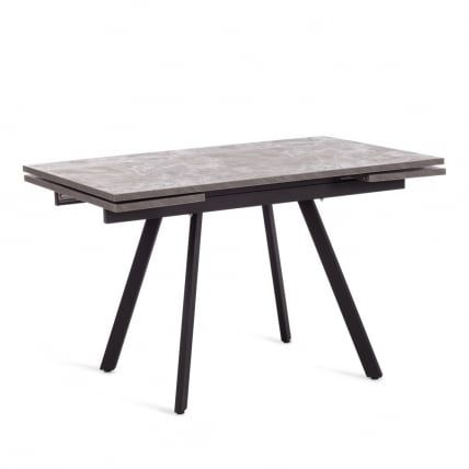 Стол VIGO ЛДСП/HPL/металл, 120 x 80 x 30 х 30 х 75 см, Гранит темный/черный_0