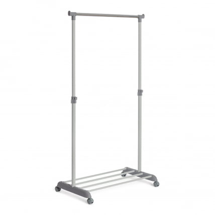 Вешалка ODENT металл, пластик, 86*44*166 см, темно-серый/светло-серый/хром_0