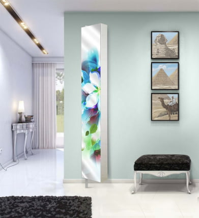 Поворотный зеркальный шкаф Lupo Art Белый_6