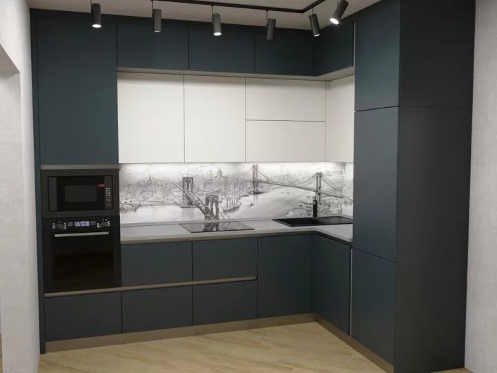 Глянцевый фартук (КОМПОЗИТ) KM 48_2