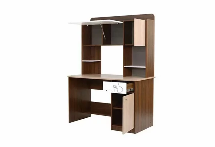 Стол компьютерный Котофей Орех Дуб Сонома Белый_2