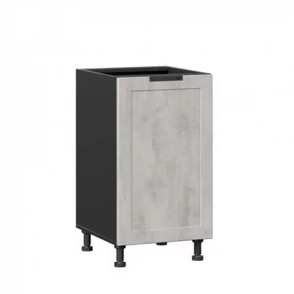Тумба кухонная 450 Джамис ЛД 296.030.000.046 Черный Белый камень_0