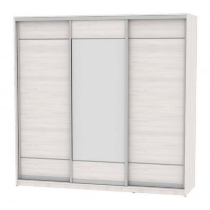 Шкаф-купе B-230х235х60-3(ЯАС-D7D8D7)_0