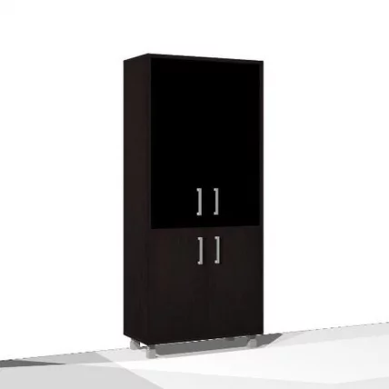 Стеллаж стекло в раме В430.4 Венге магия_0