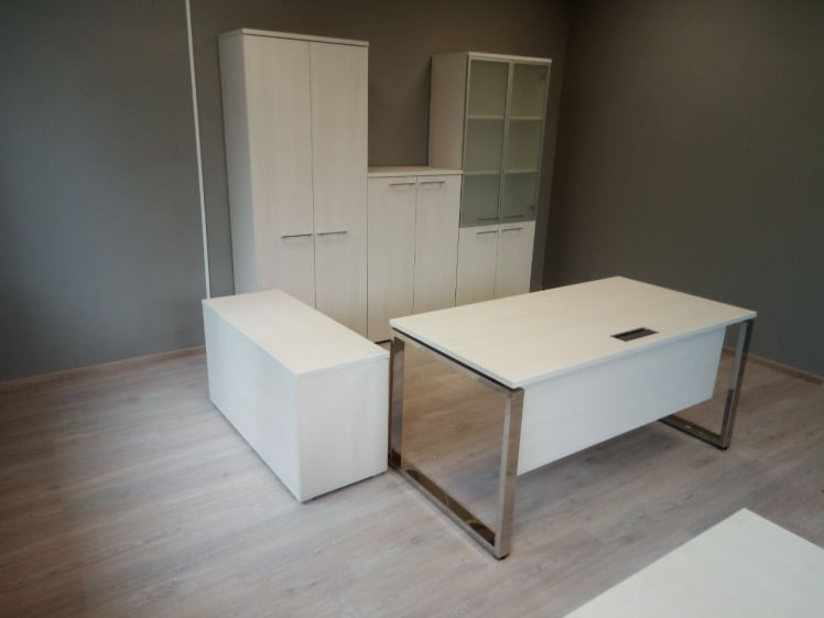 Стол рабочий, прямолинейный GLOSS LINE НСР-О.004.1 Ivory_5