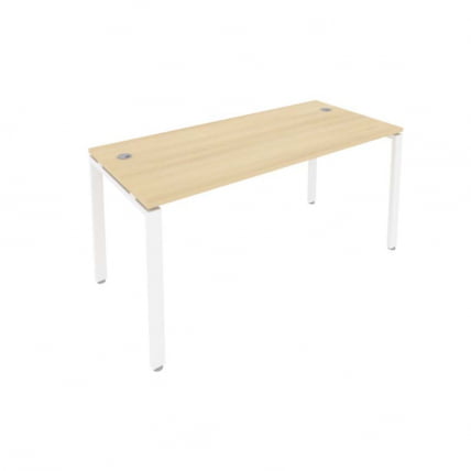Стол письменный METAL SYSTEM Б.СП-4 Акация/Белый_0