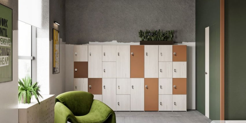 Стеллаж промежуточный LEMO L-642 Карамель нюд_3