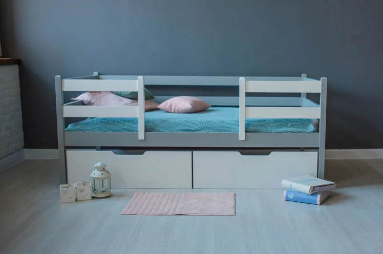 Кровать детская RooRoom VK-11с Серая_6