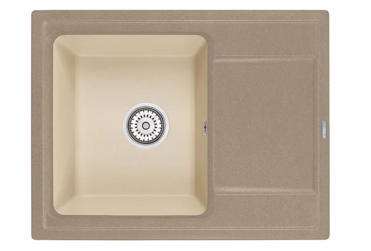 Кухонная мойка HIBRID HI-65 Песок-брют_0